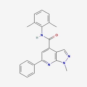 N-(2,6-dimethylphenyl)-1-methyl-6-phenyl-1H-pyrazolo[3,4-b]pyridine-4-carboxamide