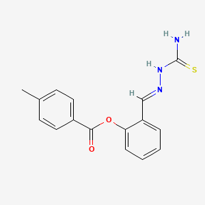 [2-[(E)-(carbamothioylhydrazinylidene)methyl]phenyl] 4-methylbenzoate