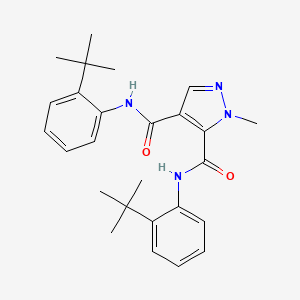 N,N'-bis(2-tert-butylphenyl)-1-methyl-1H-pyrazole-4,5-dicarboxamide