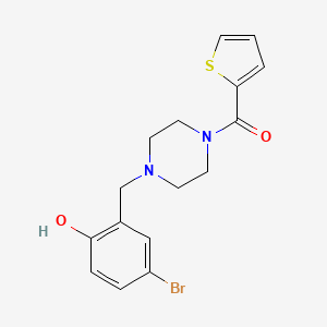 [4-(5-Bromo-2-hydroxybenzyl)piperazin-1-yl](thiophen-2-yl)methanone