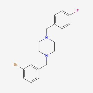 1-(3-Bromobenzyl)-4-(4-fluorobenzyl)piperazine