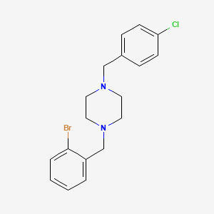 1-(2-Bromobenzyl)-4-(4-chlorobenzyl)piperazine