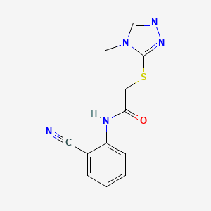 N-(2-cyanophenyl)-2-[(4-methyl-1,2,4-triazol-3-yl)sulfanyl]acetamide