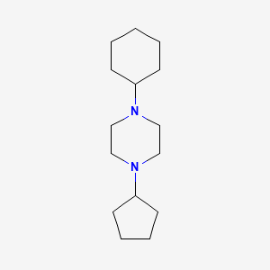 1-Cyclohexyl-4-cyclopentylpiperazine