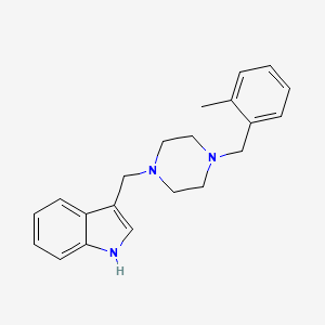 3-{[4-(2-methylbenzyl)piperazin-1-yl]methyl}-1H-indole