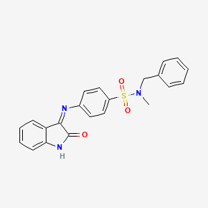 N-benzyl-N-methyl-4-[(2-oxoindol-3-yl)amino]benzenesulfonamide