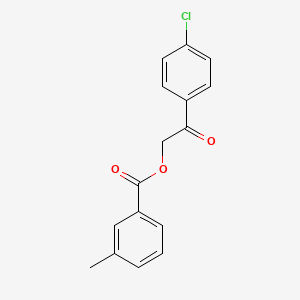 2-(4-Chlorophenyl)-2-oxoethyl 3-methylbenzoate