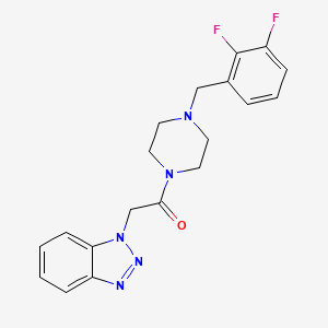 2-(1H-benzotriazol-1-yl)-1-[4-(2,3-difluorobenzyl)piperazin-1-yl]ethanone