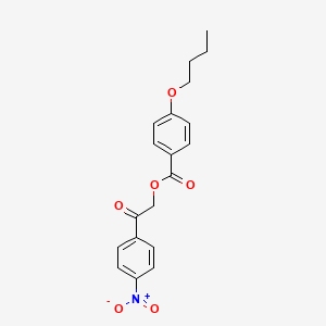 2-(4-Nitrophenyl)-2-oxoethyl 4-butoxybenzoate