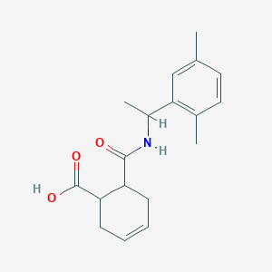 6-{[1-(2,5-Dimethylphenyl)ethyl]carbamoyl}cyclohex-3-ene-1-carboxylic acid