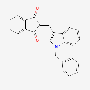 2-[(1-benzyl-1H-indol-3-yl)methylidene]-1H-indene-1,3(2H)-dione