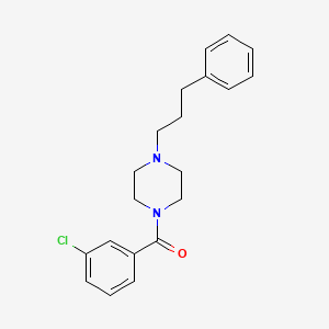 (3-Chlorophenyl)[4-(3-phenylpropyl)piperazin-1-yl]methanone