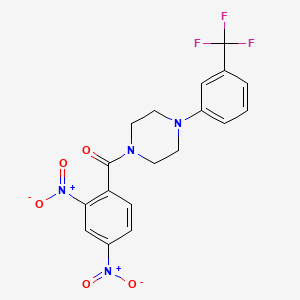 (2,4-Dinitrophenyl){4-[3-(trifluoromethyl)phenyl]piperazin-1-yl}methanone