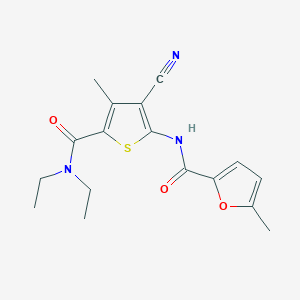 N-[3-cyano-5-(diethylcarbamoyl)-4-methylthiophen-2-yl]-5-methylfuran-2-carboxamide