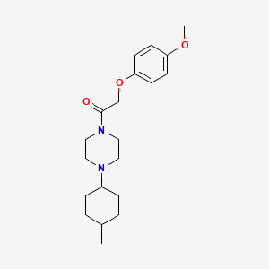 2-(4-Methoxyphenoxy)-1-[4-(4-methylcyclohexyl)piperazin-1-yl]ethanone