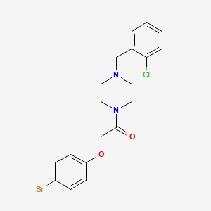 molecular formula C19H20BrClN2O2 B10889078 2-(4-Bromophenoxy)-1-[4-(2-chlorobenzyl)piperazin-1-yl]ethanone 