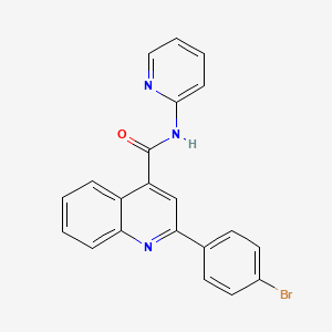 2-(4-bromophenyl)-N-(pyridin-2-yl)quinoline-4-carboxamide