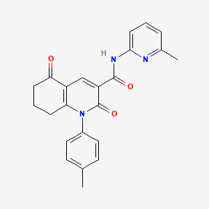 1-(4-methylphenyl)-N-(6-methylpyridin-2-yl)-2,5-dioxo-1,2,5,6,7,8-hexahydroquinoline-3-carboxamide