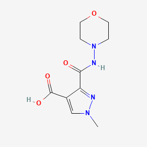 1-methyl-3-(morpholin-4-ylcarbamoyl)-1H-pyrazole-4-carboxylic acid