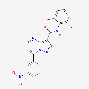 N-(2,6-dimethylphenyl)-7-(3-nitrophenyl)pyrazolo[1,5-a]pyrimidine-3-carboxamide