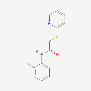 N-(2-methylphenyl)-2-(pyridin-2-ylsulfanyl)acetamide