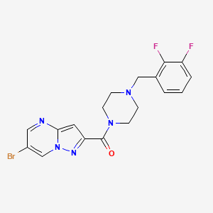 (6-Bromopyrazolo[1,5-a]pyrimidin-2-yl)[4-(2,3-difluorobenzyl)piperazin-1-yl]methanone