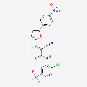 (2E)-N-[2-chloro-5-(trifluoromethyl)phenyl]-2-cyano-3-[5-(4-nitrophenyl)furan-2-yl]prop-2-enamide