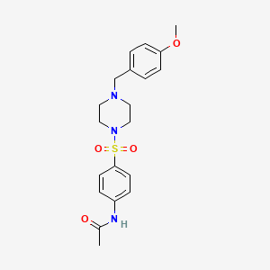 N-(4-{[4-(4-methoxybenzyl)piperazin-1-yl]sulfonyl}phenyl)acetamide