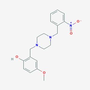 4-Methoxy-2-{[4-(2-nitrobenzyl)piperazin-1-yl]methyl}phenol