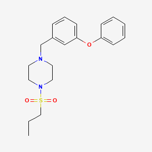 molecular formula C20H26N2O3S B10889227 1-(3-Phenoxybenzyl)-4-(propylsulfonyl)piperazine 