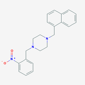 1-(Naphthalen-1-ylmethyl)-4-(2-nitrobenzyl)piperazine