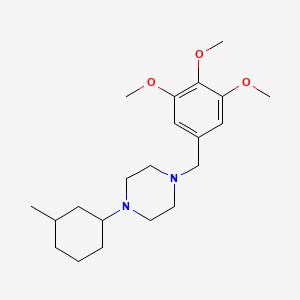 1-(3-Methylcyclohexyl)-4-(3,4,5-trimethoxybenzyl)piperazine