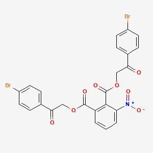 Bis[2-(4-bromophenyl)-2-oxoethyl] 3-nitrophthalate