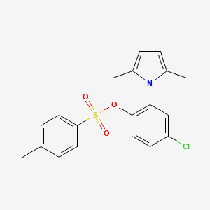 4-chloro-2-(2,5-dimethyl-1H-pyrrol-1-yl)phenyl 4-methylbenzenesulfonate