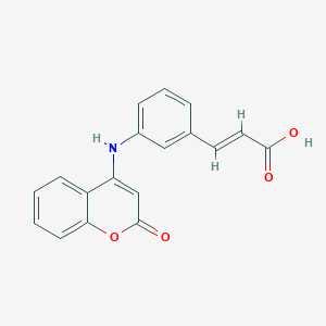 3-{3-[(2-oxo-2H-chromen-4-yl)amino]phenyl}acrylic acid