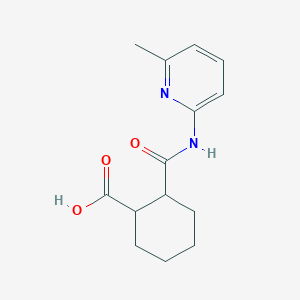 2-[(6-Methylpyridin-2-yl)carbamoyl]cyclohexanecarboxylic acid