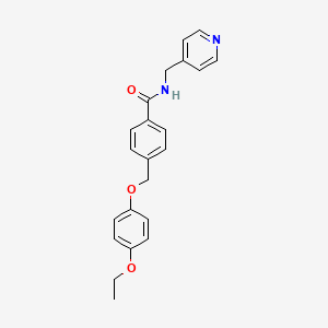 4-[(4-ethoxyphenoxy)methyl]-N-(pyridin-4-ylmethyl)benzamide