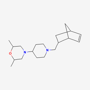 4-[1-(Bicyclo[2.2.1]hept-5-en-2-ylmethyl)piperidin-4-yl]-2,6-dimethylmorpholine