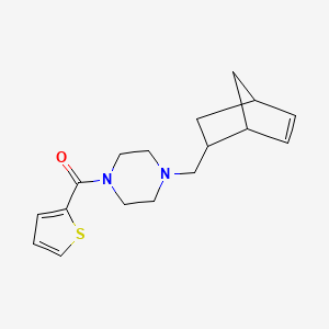 [4-(Bicyclo[2.2.1]hept-5-en-2-ylmethyl)piperazin-1-yl](thiophen-2-yl)methanone