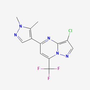 3-chloro-5-(1,5-dimethyl-1H-pyrazol-4-yl)-7-(trifluoromethyl)pyrazolo[1,5-a]pyrimidine