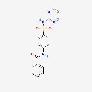 4-methyl-N-[4-(pyrimidin-2-ylsulfamoyl)phenyl]benzamide