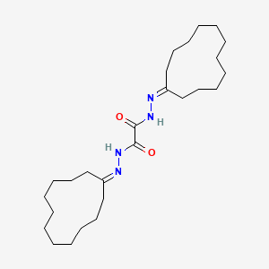 molecular formula C26H46N4O2 B10889501 N'~1~,N'~2~-dicyclododecylideneethanedihydrazide 