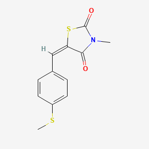 (5E)-3-methyl-5-[4-(methylsulfanyl)benzylidene]-1,3-thiazolidine-2,4-dione