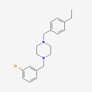 1-[(3-Bromophenyl)methyl]-4-[(4-ethylphenyl)methyl]piperazine