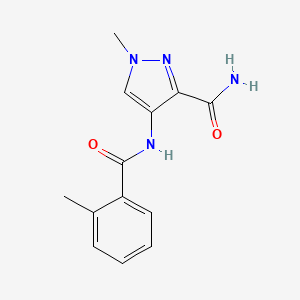 1-Methyl-4-[(2-methylbenzoyl)amino]-1H-pyrazole-3-carboxamide