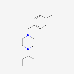 1-(4-Ethylbenzyl)-4-(pentan-3-yl)piperazine