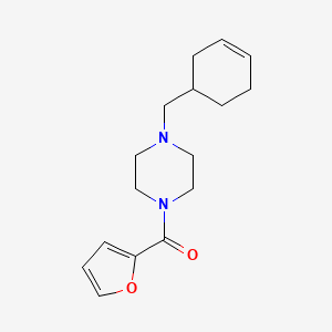 [4-(Cyclohex-3-en-1-ylmethyl)piperazin-1-yl](furan-2-yl)methanone