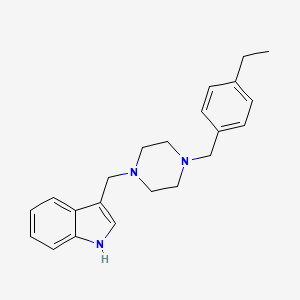 3-{[4-(4-ethylbenzyl)piperazin-1-yl]methyl}-1H-indole