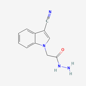 molecular formula C11H10N4O B10889610 2-(3-cyano-1H-indol-1-yl)acetohydrazide 