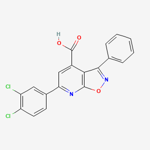 6-(3,4-Dichlorophenyl)-3-phenyl[1,2]oxazolo[5,4-b]pyridine-4-carboxylic acid